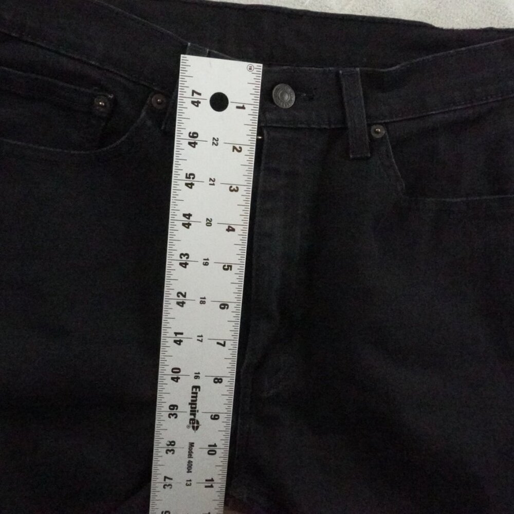 Levi's 505 Classic Straight Leg Jean Mens 33x34 Black Denim - Picture 5 of 9